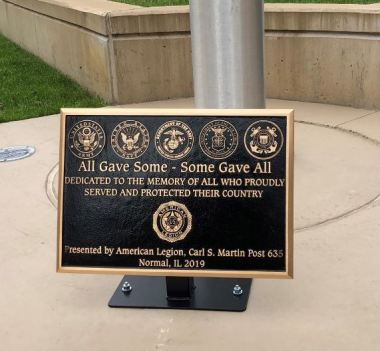 veterans plaque